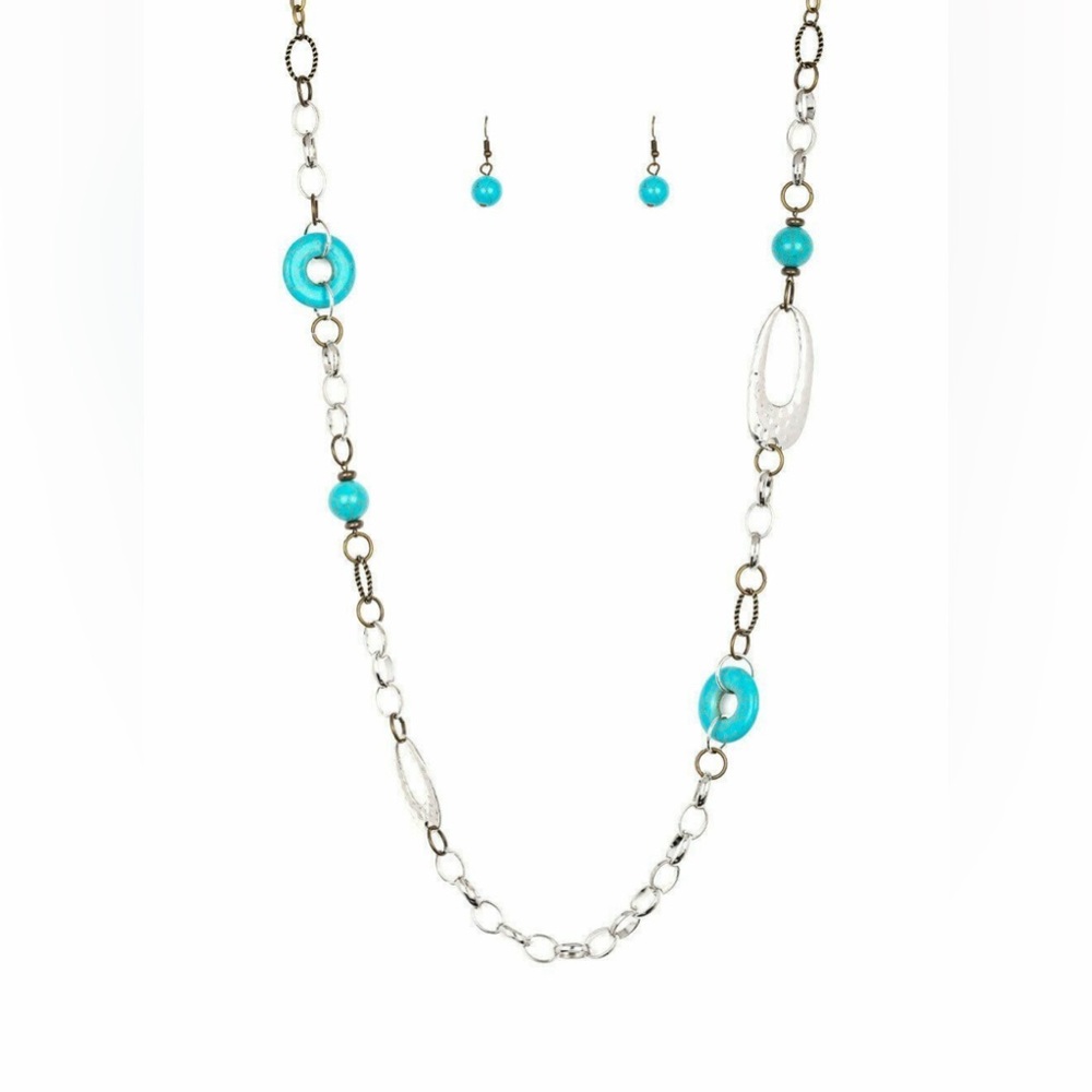 🩷🩵 Paparazzi Jewelry Set | Necklace with Earrings + Bracelet and Ring